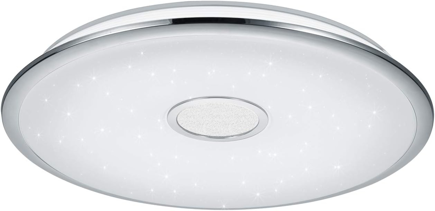 Deckenleuchte Deckenlampe OSAKA mit Nachtlichtfunktion Acryl Chrom 67 cm Bild 1