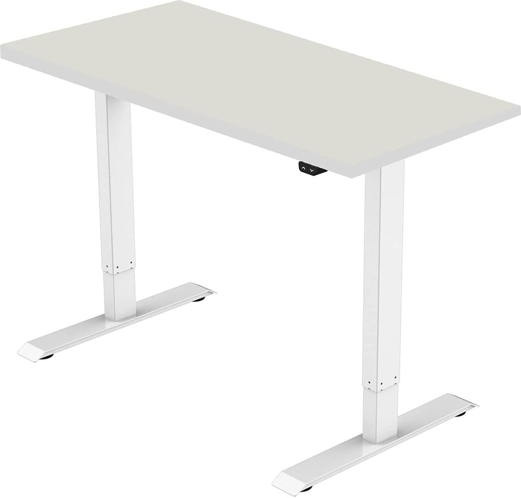 celexon elektrisch höhenverstellbarer Schreibtisch Economy eAdjust-71121 - weiß, inkl. Tischplatte 175x75 cm Bild 1