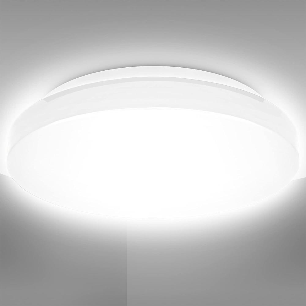 B.K.Licht Deckenleuchte LED Badezimmerlampe 4.000K 1.200lm 12W - BKL1296, LED fest integriert, Neutralweiß, IP44 Spritzwasserschutz Ø29cm Schlafzimmer Büro Flur Bad Küche Bild 1