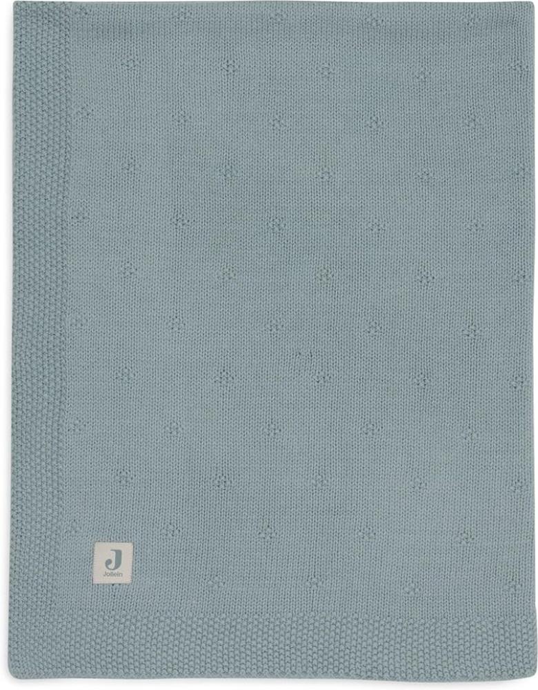 Jollein Cosy Knit Babydecke - 75 x 100 cm - Sea Gr Bild 1