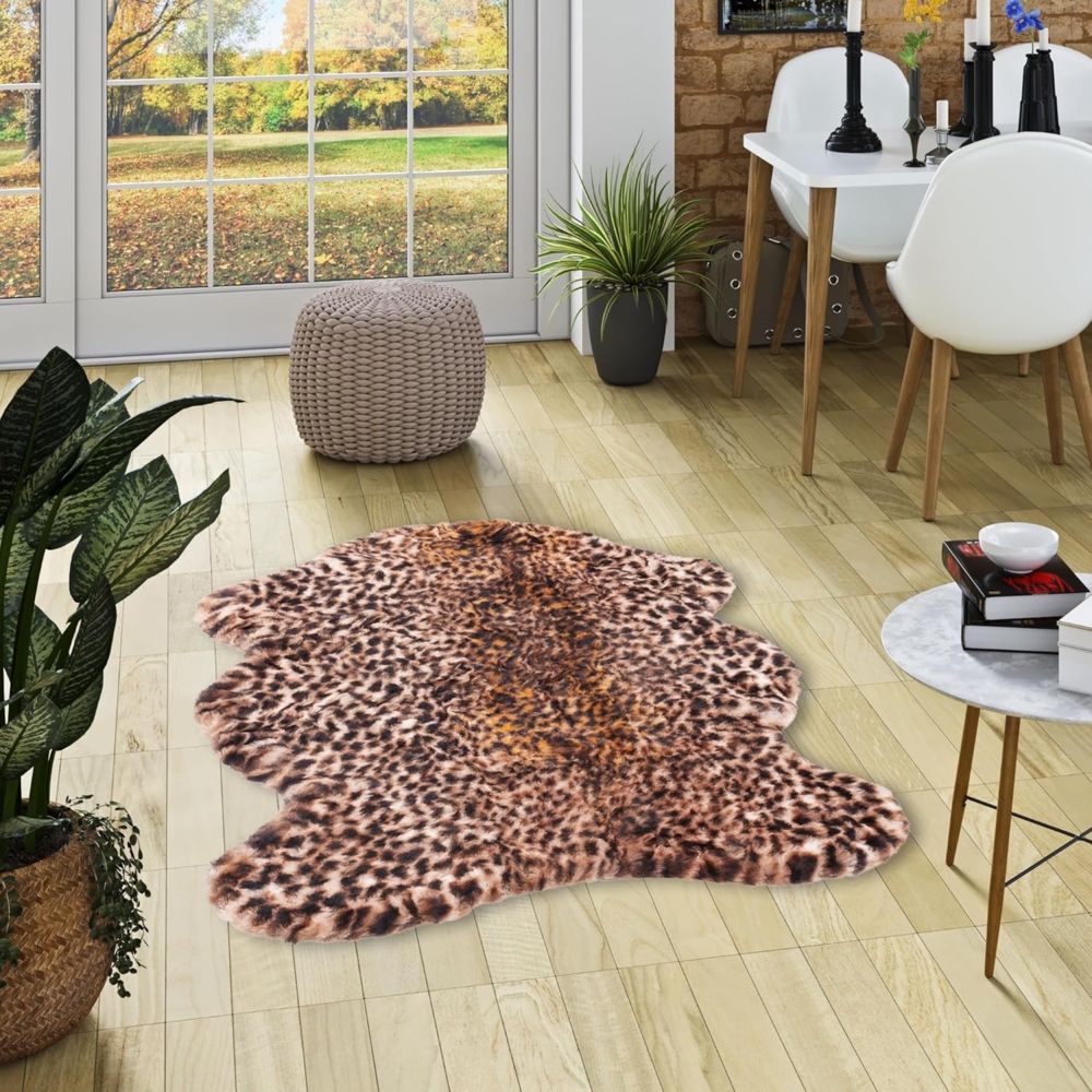 Pergamon Fellteppich Luxus Super Soft Fellteppich Pearl Leopard Shape, Shape, Höhe: 19 mm Bild 1