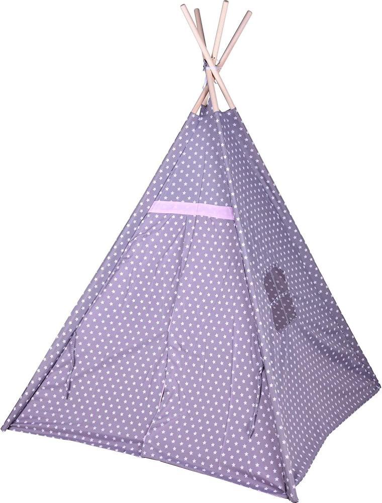 Home Styling Collection 'Tipi Zelt Lila mit Sternen', 103 x 103 x 160 cm Bild 1