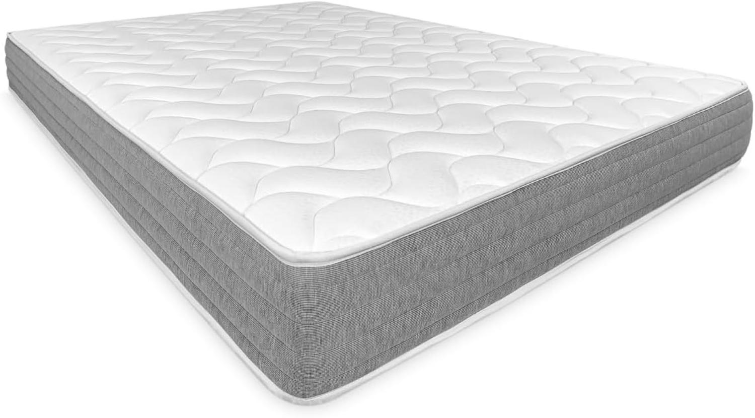 Dreaming Online Viscotec Reversible Memory Foam Matratze, Dicke 21cm, Anti-Staubmilben, antibakteriell und hypoallergen, Schaumstoff, Weiß, 135 x 190 cm Bild 1