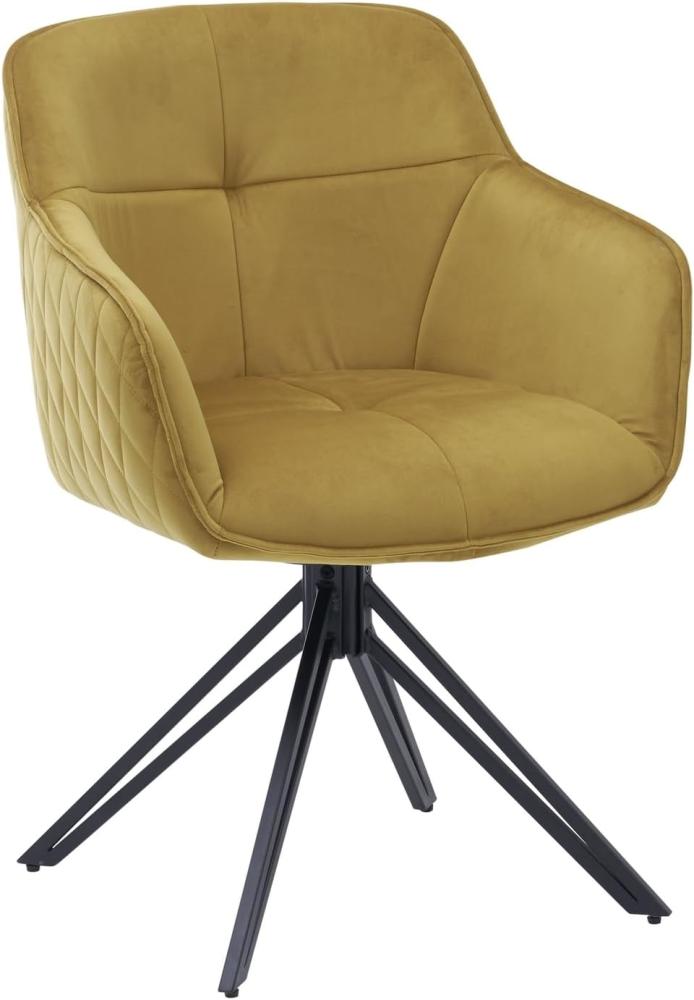 Armlehnstuhl >Emma/Edith< (2er-Set) in gold - 59x82x62 (BxHxT) Bild 1