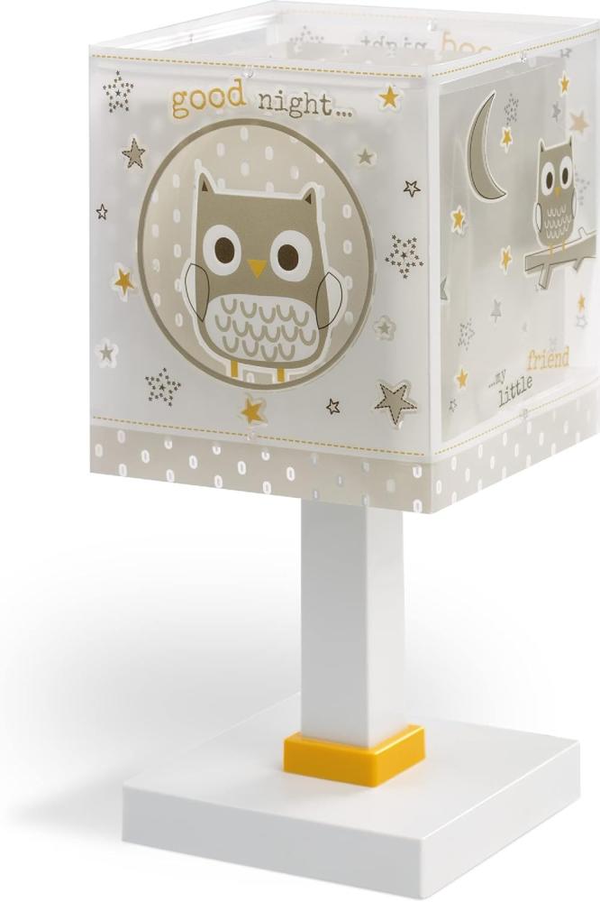 Dalber Kinder Tischlampe Nachttischlampe kinderzimmer Eule Tiere Good Night, 63391, E14 Bild 1