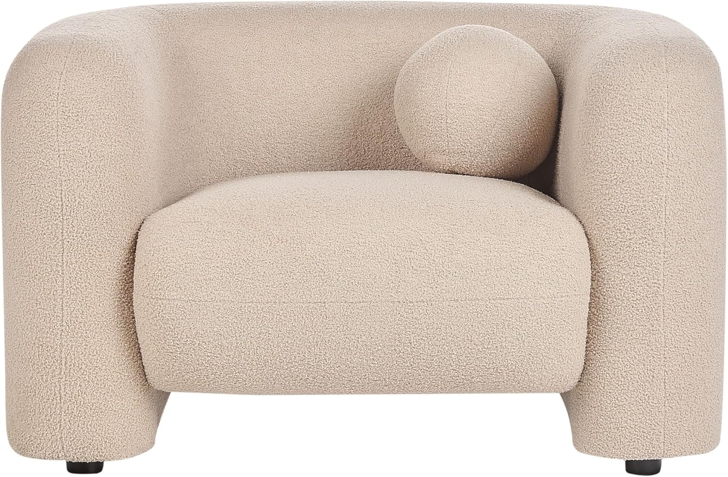 Sessel LEIREN Bouclé Beige Bild 1