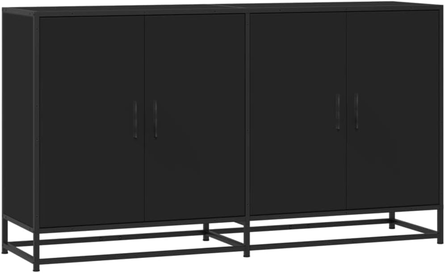 vidaXL Sideboard Sideboard Schwarz 134x35x76 cm Holzwerkstoff (1 St) Bild 1