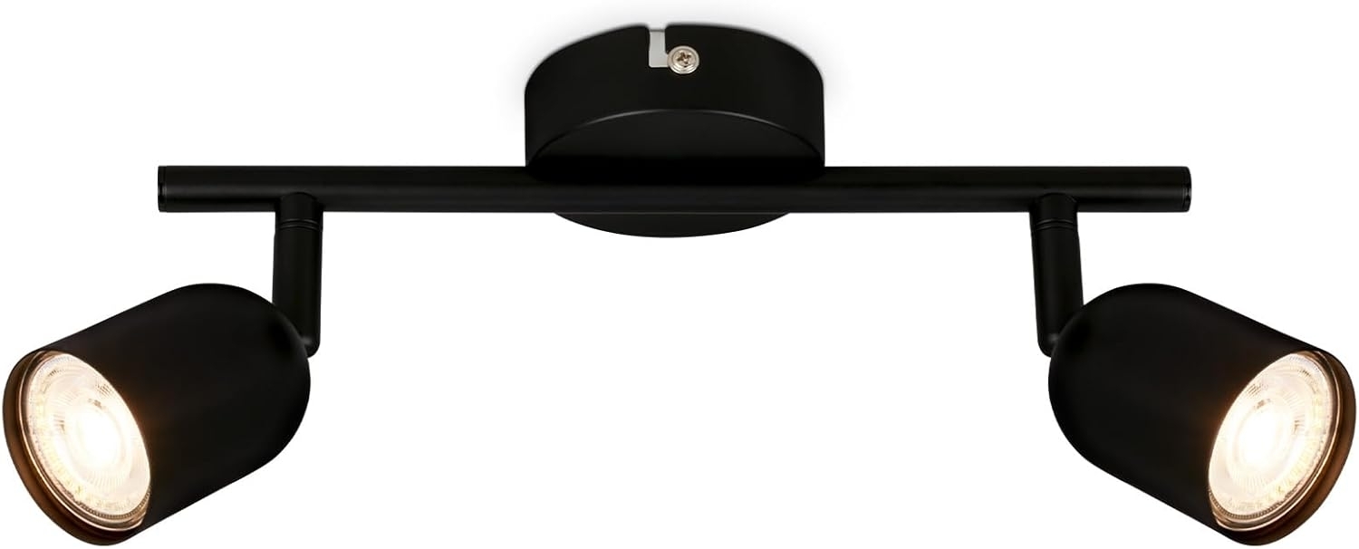 BRILONER – Deckenlampe, Deckenleuchte, Lampe, Schwenkbar, Wohnzimmerlampe, Schlafzimmerlampe, Küchenlampe, Schwarz Bild 1