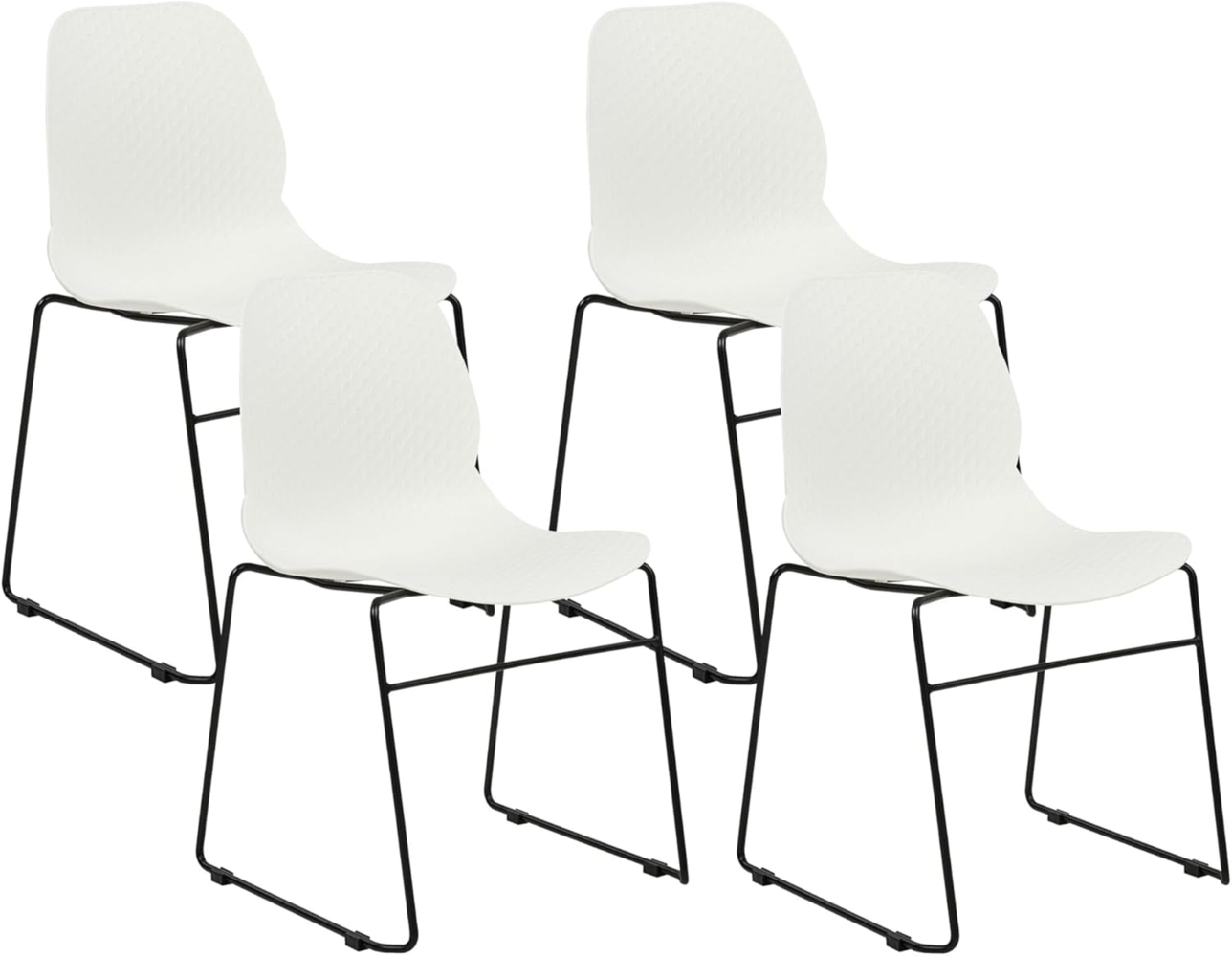 Esszimmerstuhl 4er Set PANORA Weiß Bild 1
