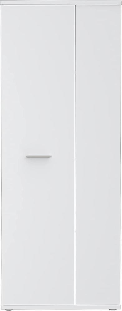 FORTE Net106 Mehrzweckschrank, Holzwerkstoff, Weiß, 68. 90 x 34. 79 x 179. 1 cm Bild 1