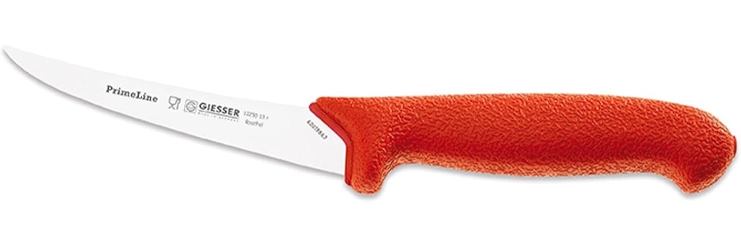 Johannes Giesser Messerfabrik PrimeLine Ausbeinmesser Messer, Rot, 13 cm Bild 1