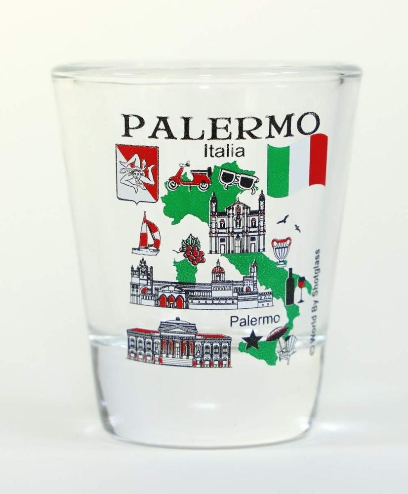 World By Shotglass Palermo Sicily Italy Great Italian Cities Collection Schnapsglas Bild 1