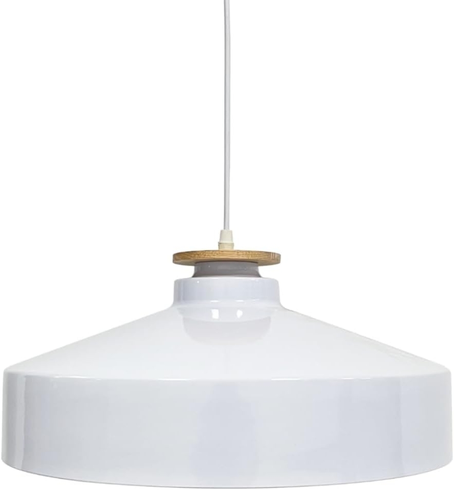 ENOVALITE Pendelleuchte ELED700170, E27-Fassung, IP20, Ø40 cm, weiß, rund Bild 1