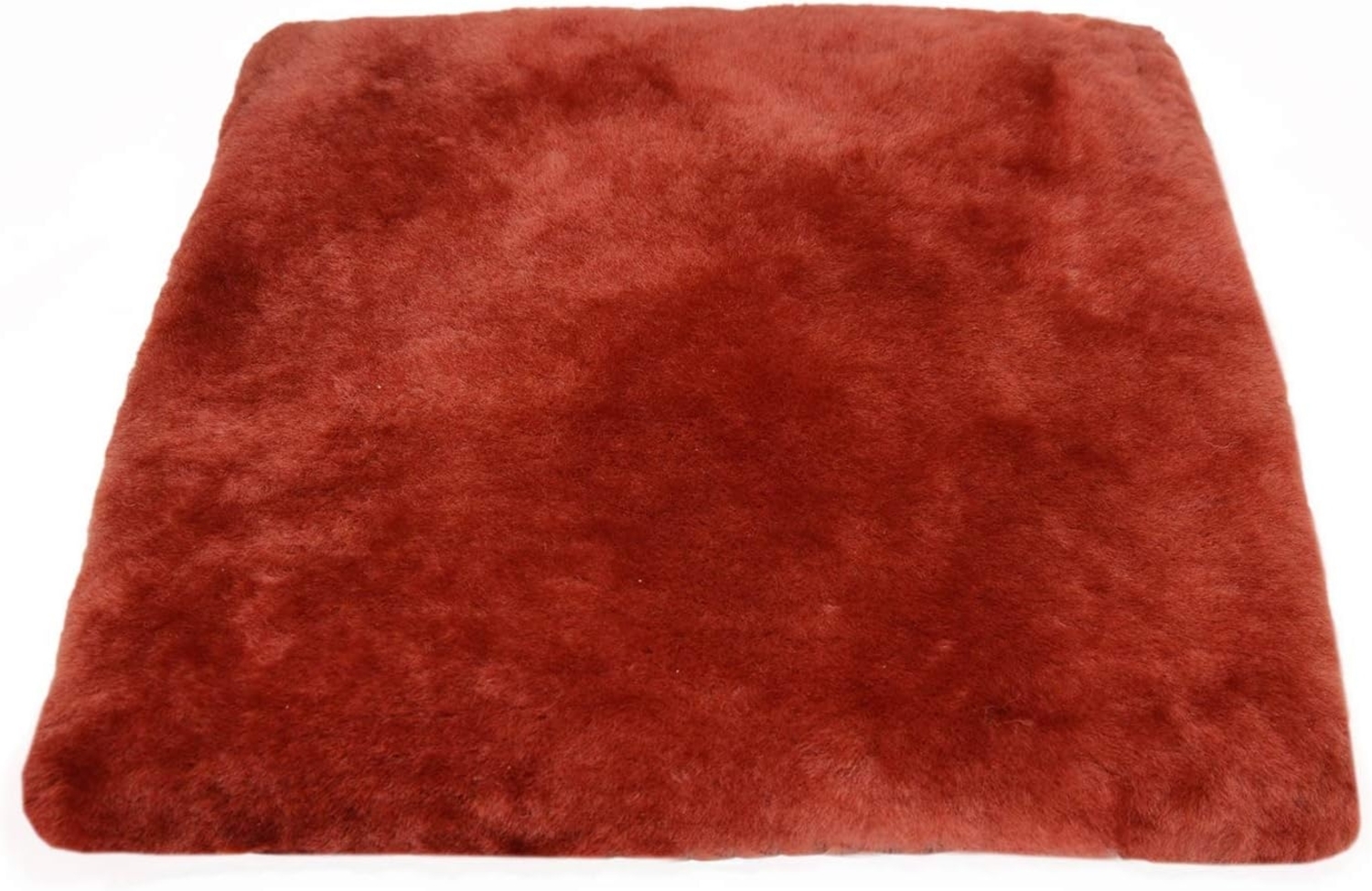 Reissner Lammfelle SIKI-VF Schaffell Sitzkissen Vollfell Qualität (Rollstuhlauflage Katzenbett) VF 40x40cm rot Bild 1