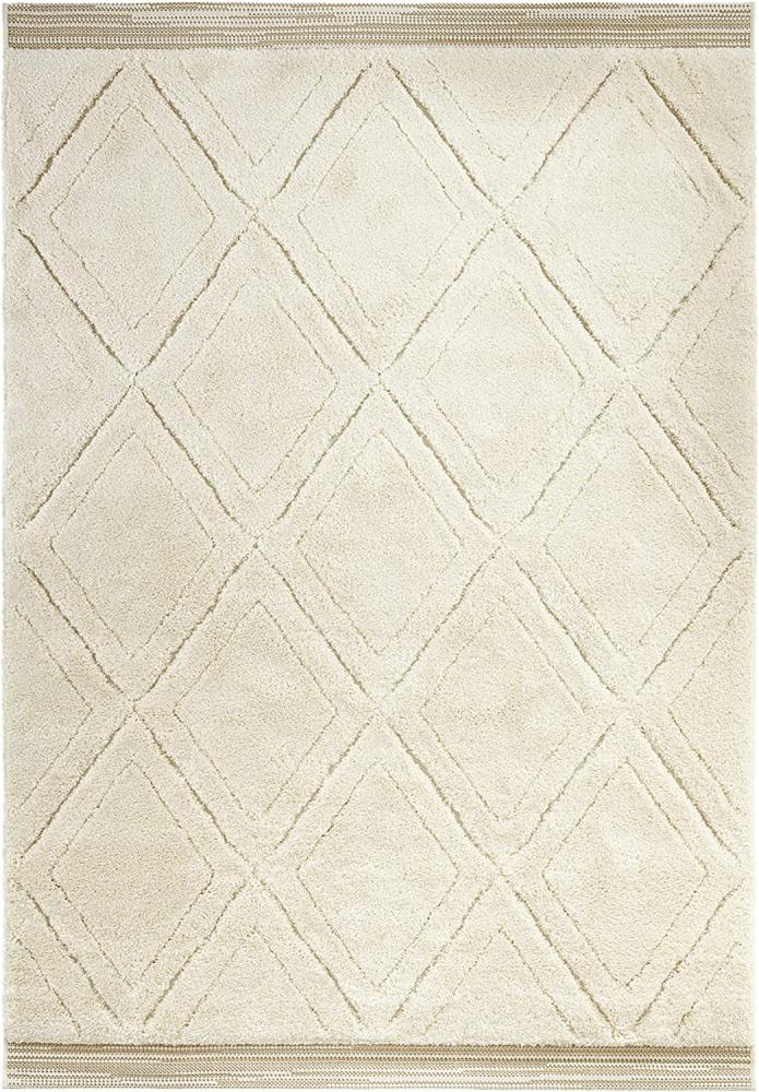 Hochflor Teppich Colin Beige - 160x230x2,2cm Bild 1