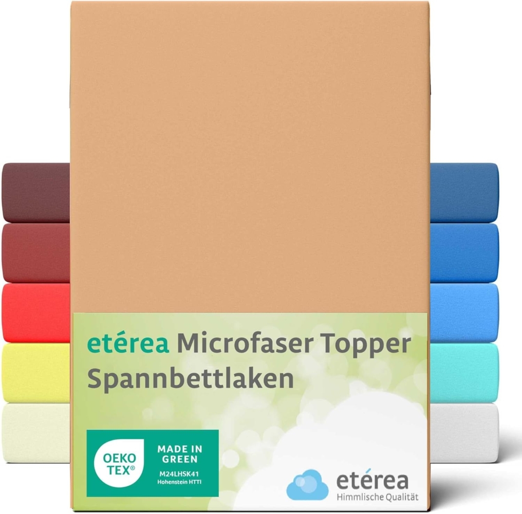 etérea Himmlische Qualität Spannbettlaken etérea Microfaser Topper Spannbettlaken, Microfaser, Gummizug: rundum, (1 Stück) Bild 1