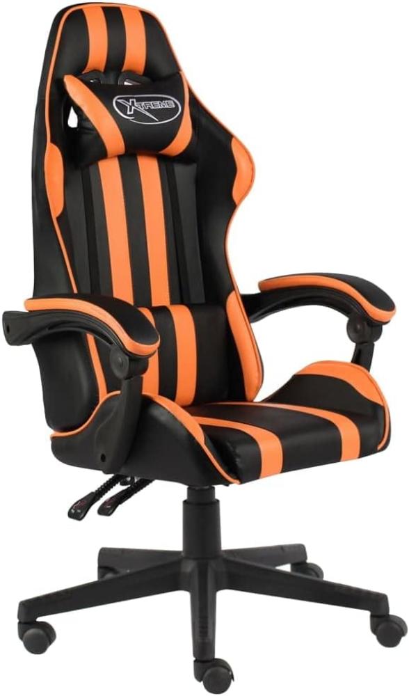 vidaXL Gaming-Stuhl Schwarz und Orange Kunstleder [20524] Bild 1