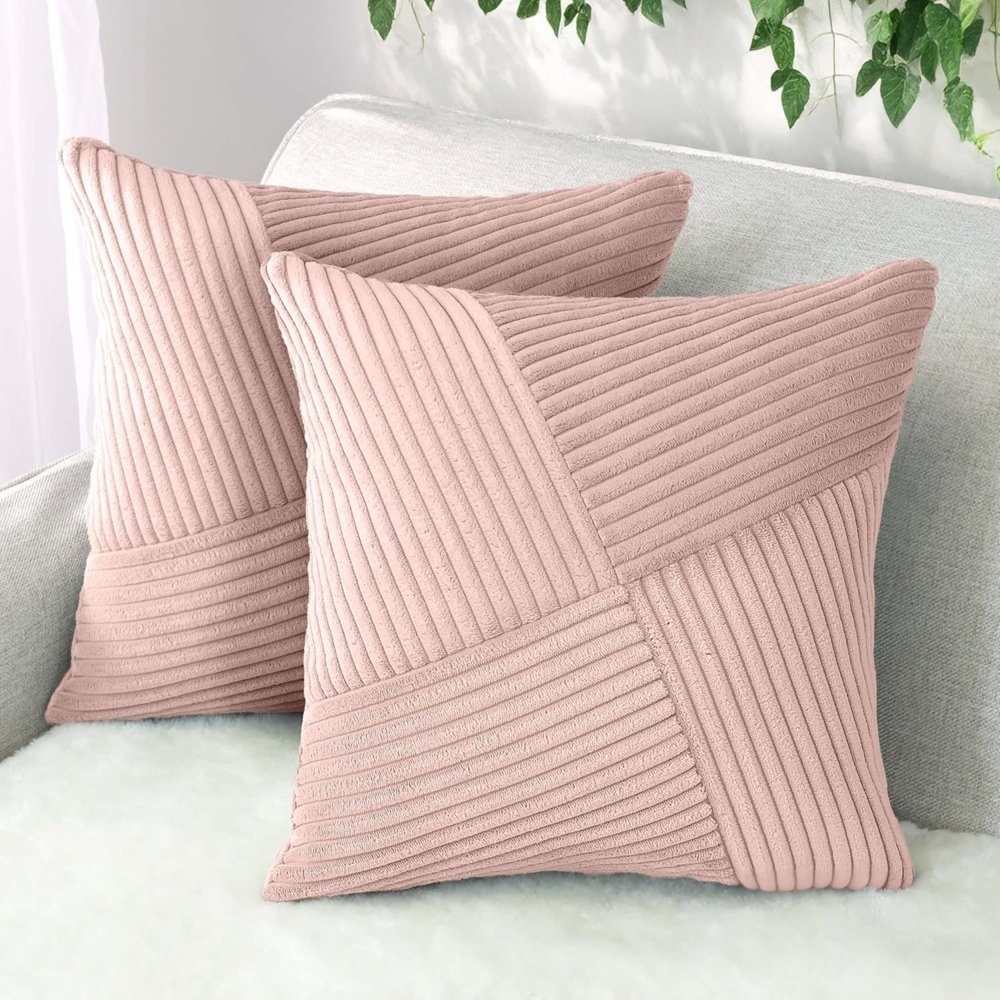 Amilian Kissenbezüge - 2er Set Kissenhüllen - Kissenbezug - Zierkissenbezüge, (2 Stück), 40x40 cm, Kissenhülle für Sofakissen, Dekokissen, Zierkissen, Kissen, Bild 1