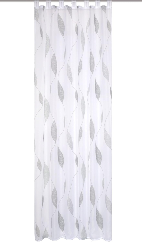 HOME WOHNIDEEN Gardine PAOLO (1 St), Schlaufen, halbtransparent, Voile, halbtransparent Bild 1