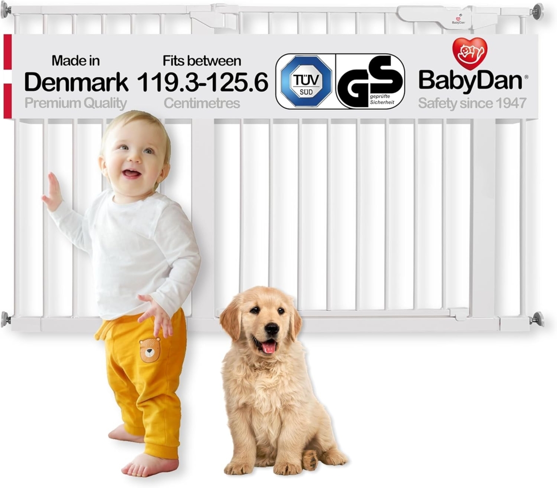 BabyDan Türschutzgitter, extra breit, mit Druckbefestigung Bild 1