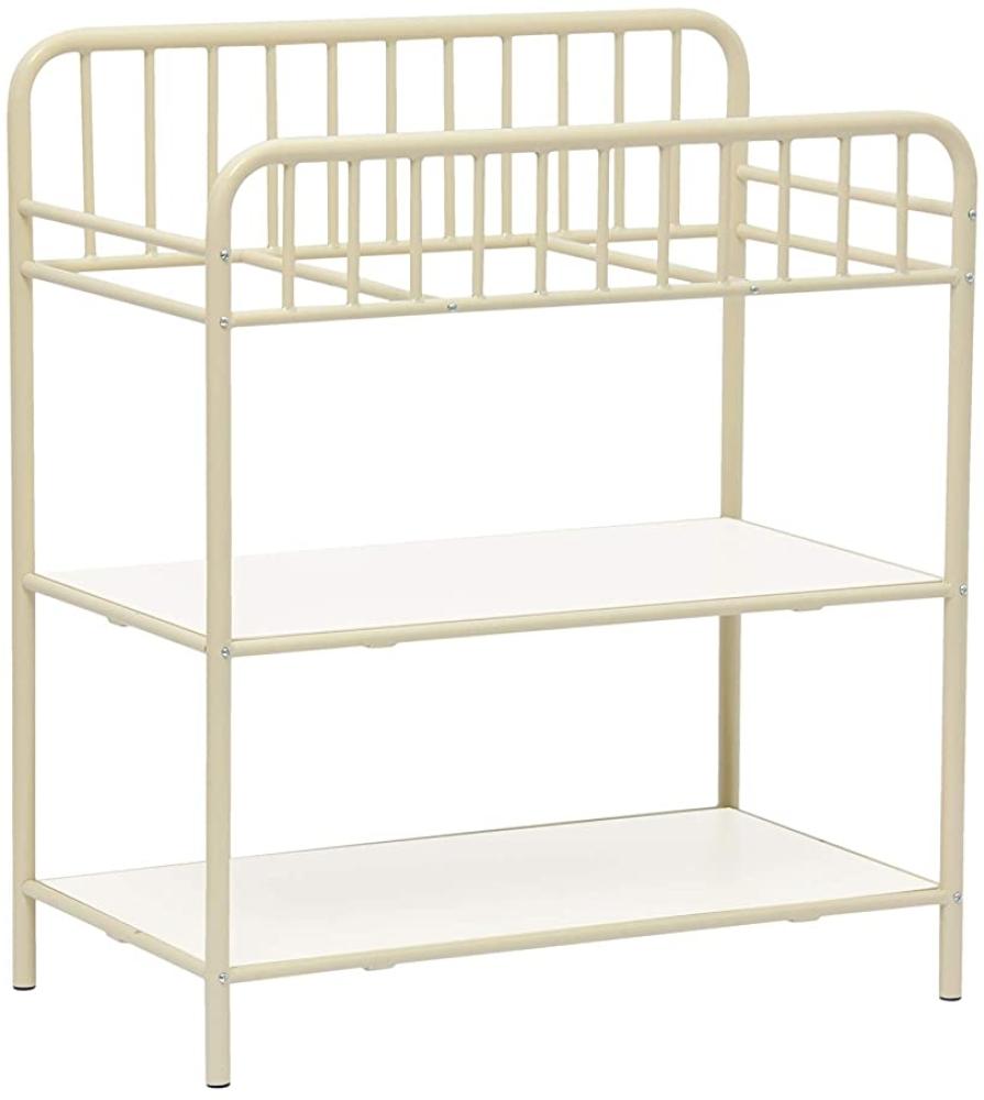 Polini-Kids 'Vintage' Wickeltisch, Metall creme, 87,5 x 48,6 x 100,2 cm Bild 1