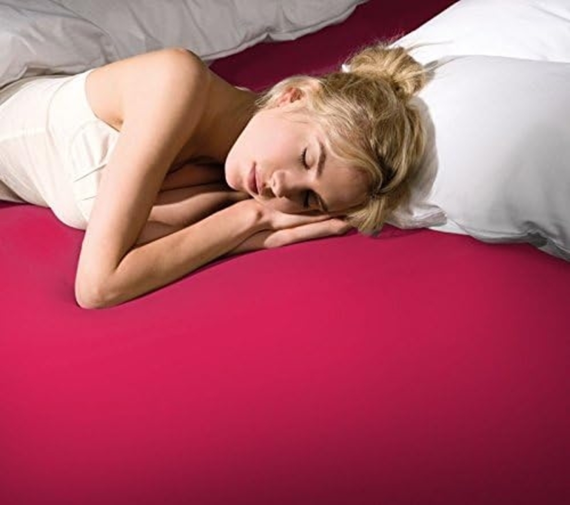 Formesse Jersey Spannbetttuch Bella Gracia Restposten|140x200 - 160x220 cm| magenta Bild 1