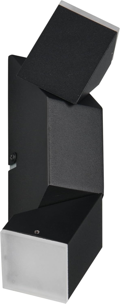 LED Wandleuchte RAGLAN für innen schwenkbar Schwarz, Höhe 17cm Bild 1