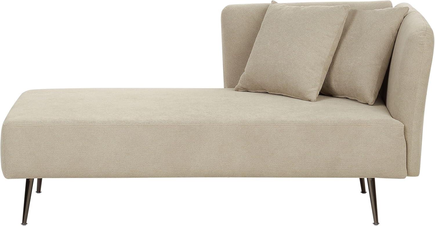 Chaiselongue beige rechtsseitig RIOM Bild 1