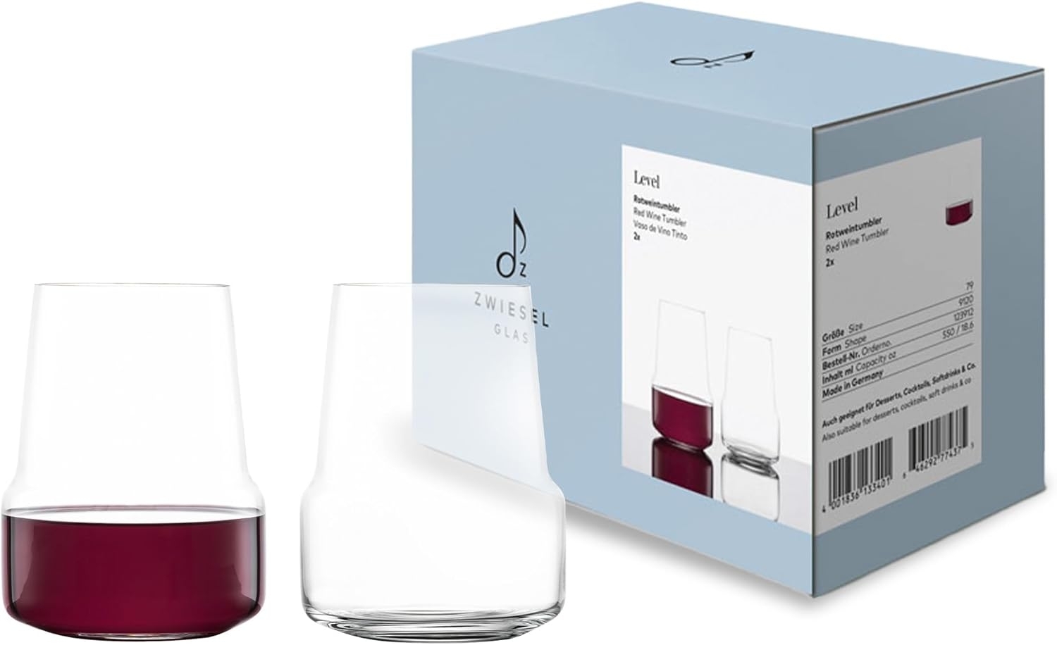 Zwiesel Glas LEVEL Rotwein Tumbler 2er Set Bild 1