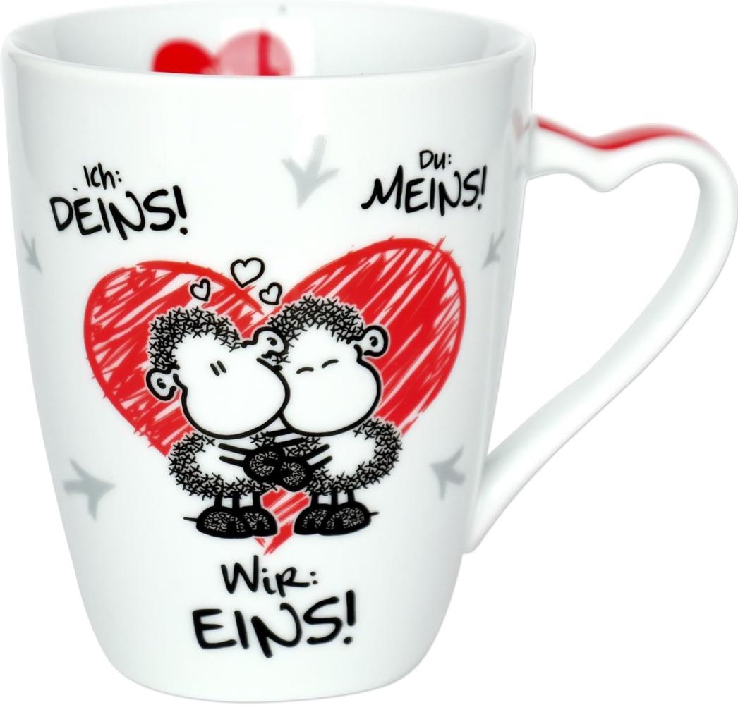 Sheepworld 45183 Tasse Ich: Deins! Du: Meins! Wir: Eins!, Porzellan, 30 cl, Geschenktasse mit Liebesmotiv Bild 1