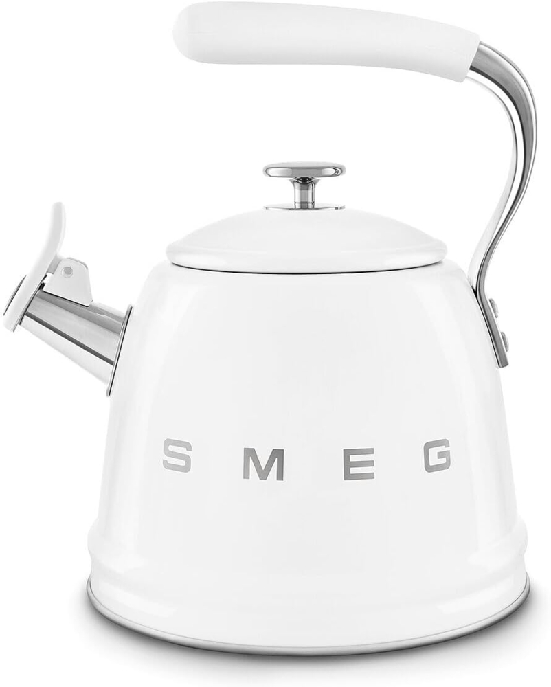 SMEG Wasserkessel Wasserkocher 2,3L Induktion Edelstahl Weiß WKF01WH Bild 1