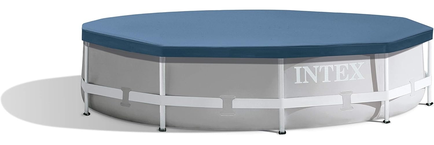 Intex Round Pool Cover - Poolabdeckplane - Für Metal und Prism Frame Pool 58108 Blau 305 cm Bild 1