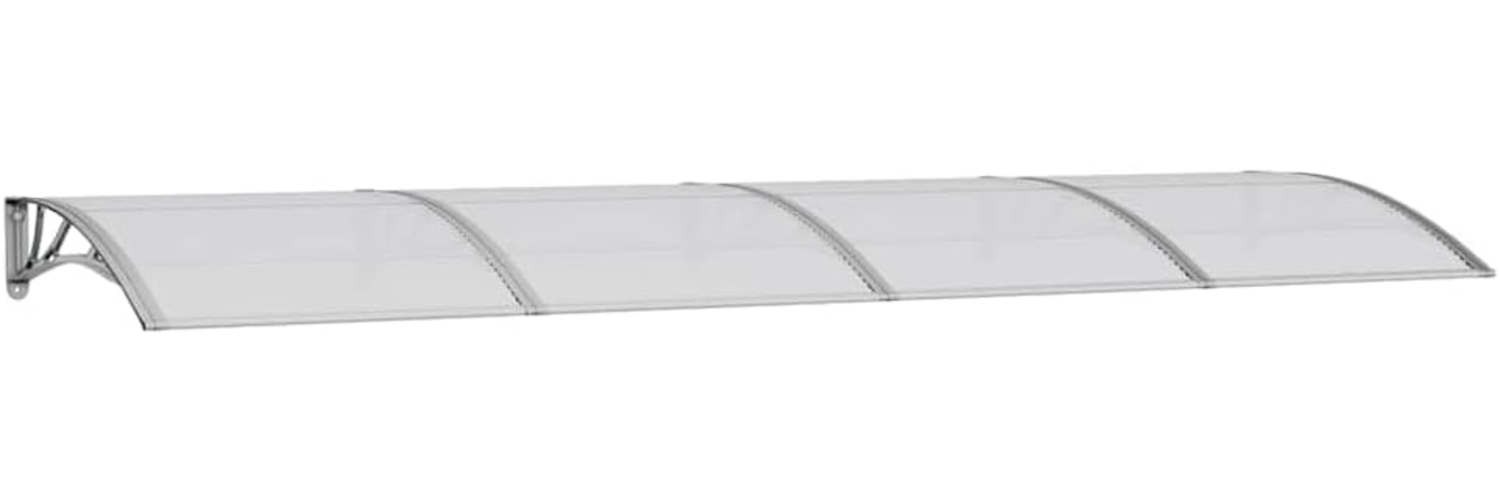 vidaXL Türvordach Grau 350x100 cm Polycarbonat 153595 Bild 1