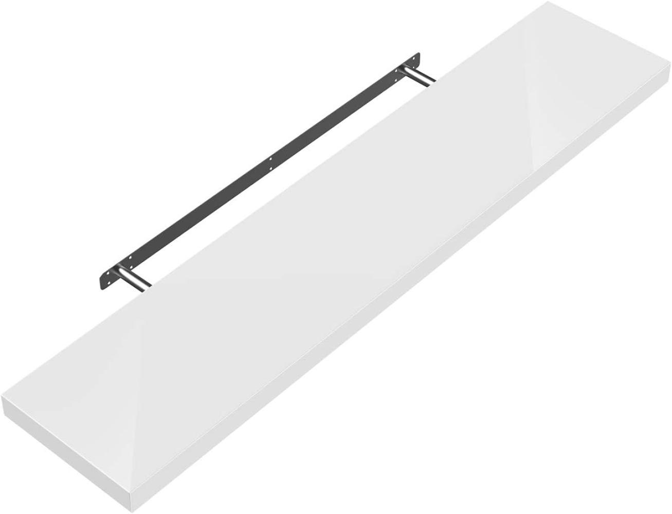 Casaria Wandboard, mit Halterung 50-110cm Schwebend 15kg Belastbarkeit Küche Büro Bad Bild 1