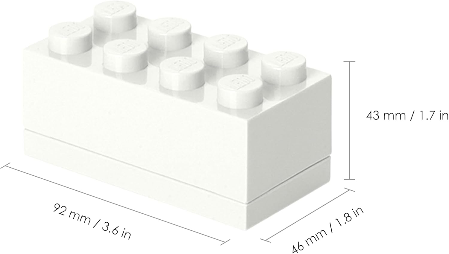 LEGO MINI BOX 8, weiß Bild 1