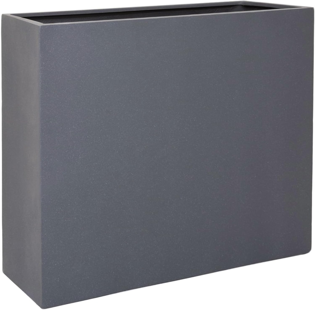 VIVANNO Pflanzkübel Fiberglas ELEMENTO Kasten - Grau Matt (1 St), 88x30x75 cm Bild 1