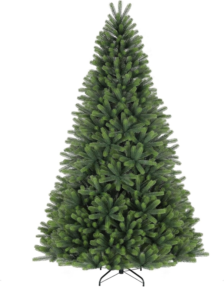 Salcar Künstlicher Weihnachtsbaum Weihnachtsbaum Künstlich Tannenbaum Christbaum mit 100% PE Spitzen, Nordmanntanne, 240cm mit 1576 Spitzen Bild 1