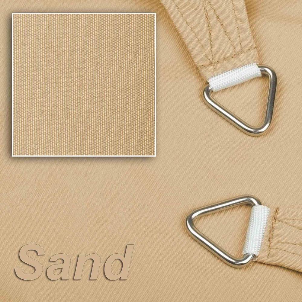 hanSe® Marken Sonnensegel 100% Polyester Rechteck 2x4 m Sand Bild 1