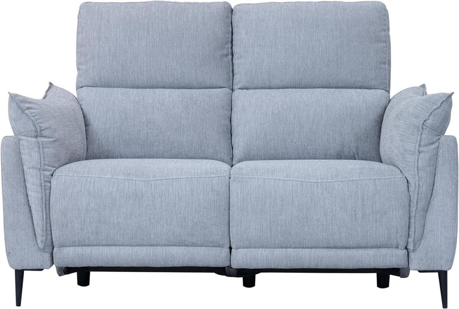 2-Sitzer Elektrisch Relaxsofa Barcelona Grau Bild 1