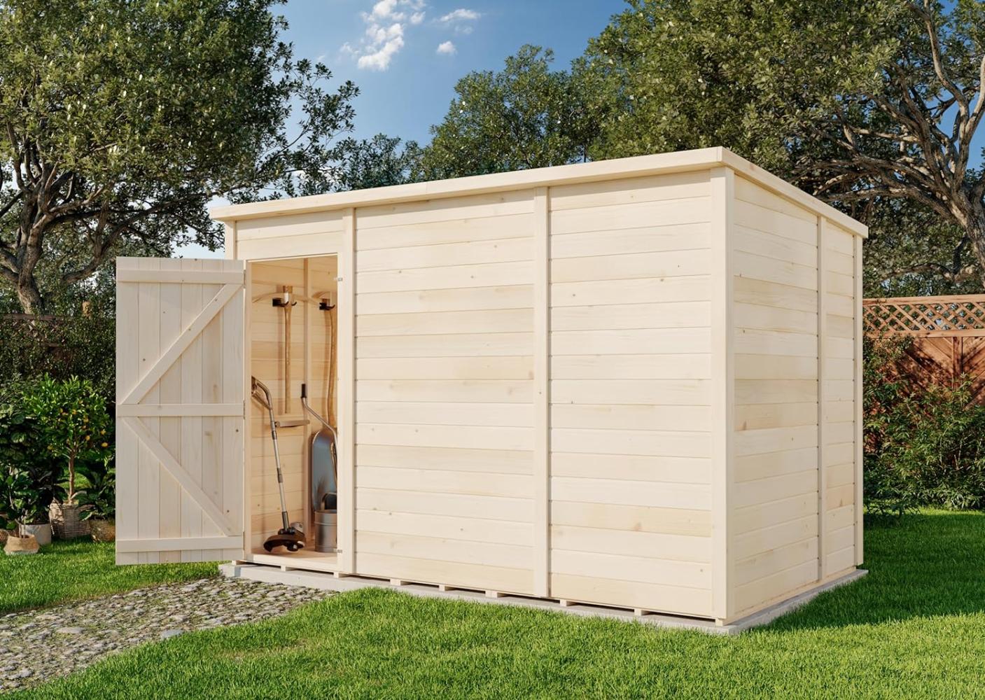 Storehaus Gerätehaus Stefano Gerätehaus aus Holz Geräteschrank mit 12 mm Wandstärke Gartenhaus Bild 1