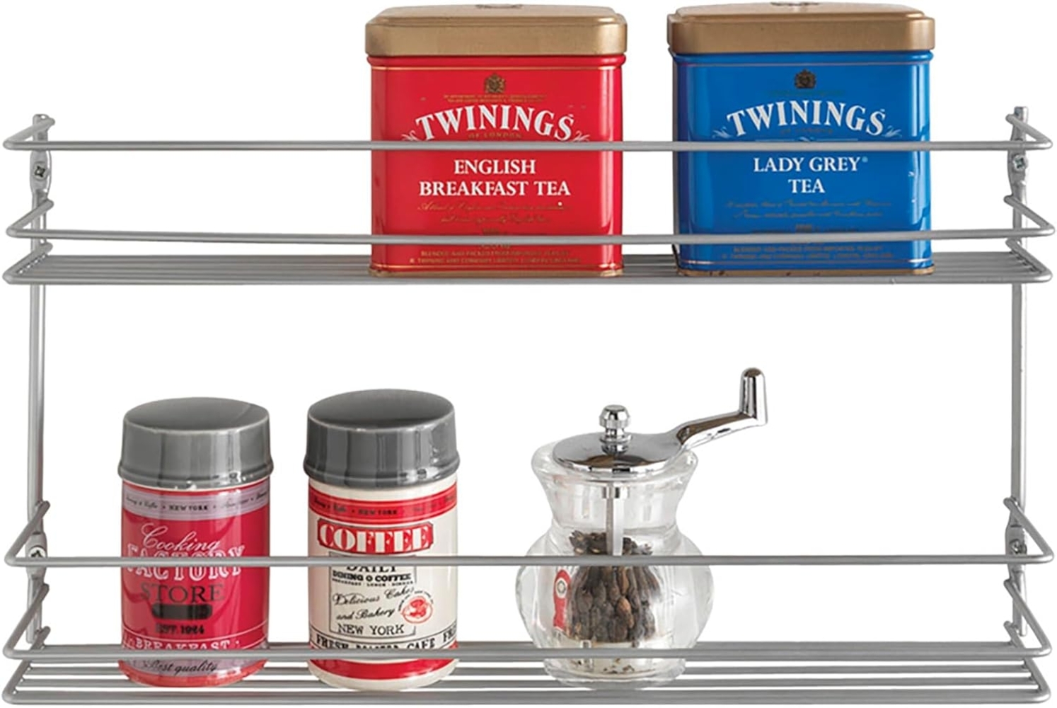 Gewürzregal "Pepito" 2 Etagen 36 x 8 x 19 cm, für Schranktür Bild 1