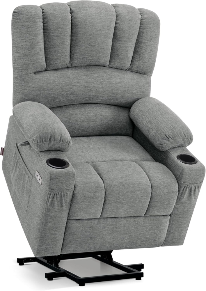 M MCombo Fernsehsessel mit Aufstehhilfe Elektrisch, 7102 (Stoff, Beige) Bild 1