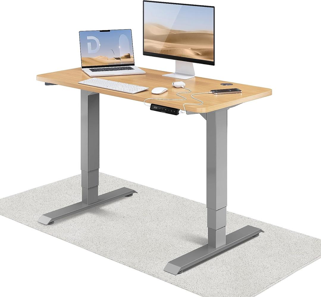 Höhenverstellbarer Schreibtisch (120 x 60 cm) - Schreibtisch Höhenverstellbar Elektrisch mit Flüsterleisem Dual-Motor & Touchscreen - Hohe Tragfähigkeit - Stehtisch von Desktronic Bild 1