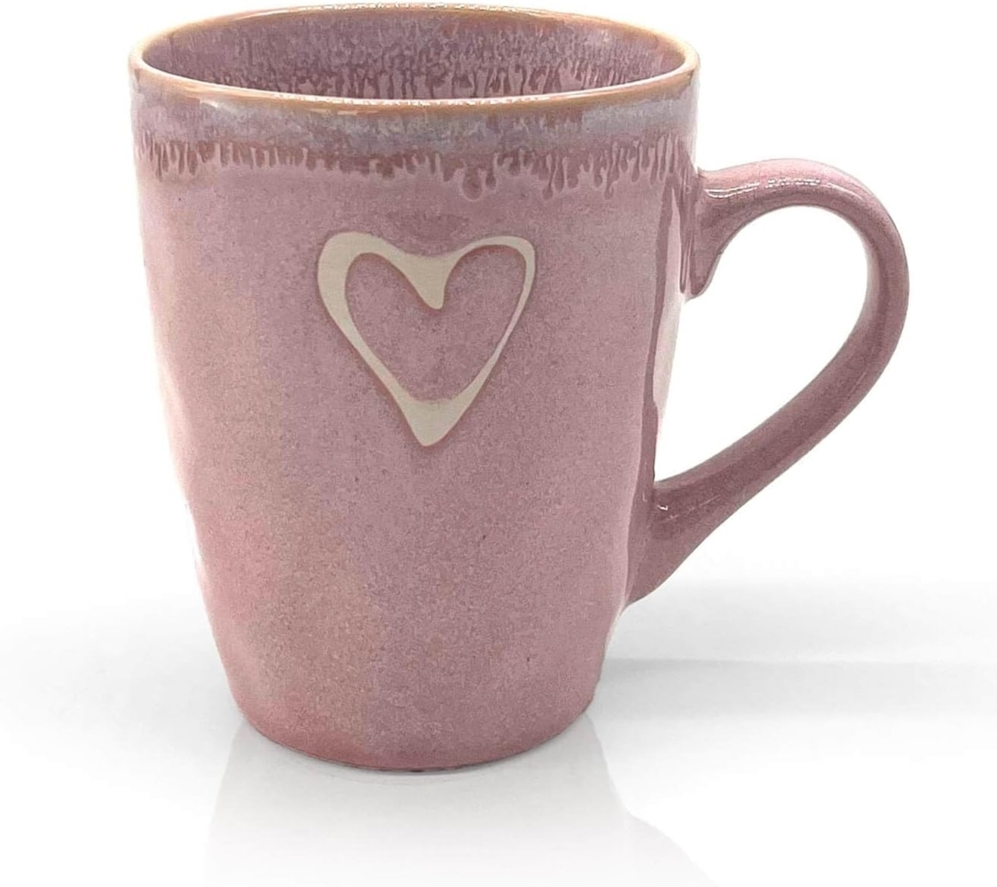 MEA LIVING Tasse MEA living STONEWARE Becher mit Henkel, Motiv "Herz", Stoneware Bild 1