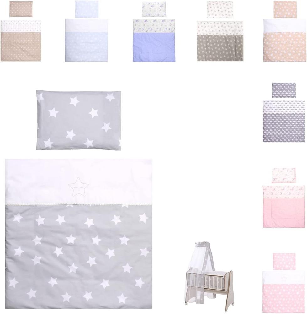 Lorelli 'First Dreams' Baby-Bettwäsche 7-teiliges Set Decke Kissen Laken Himmel grau Bild 1