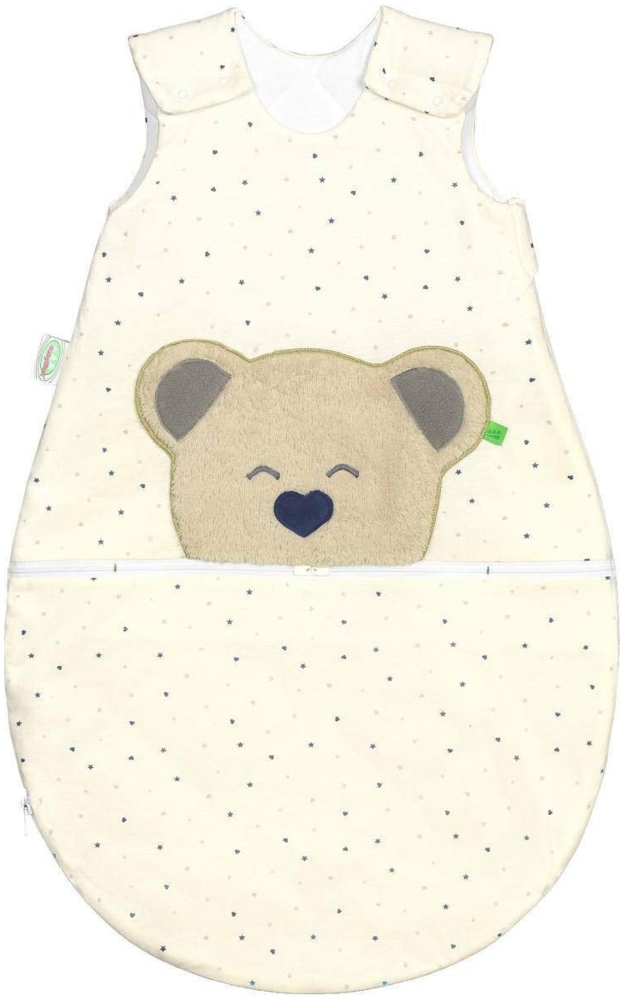 Odenwälder muckiAIR Jersey-Schlafsack heart and stars blue 80 Bild 1