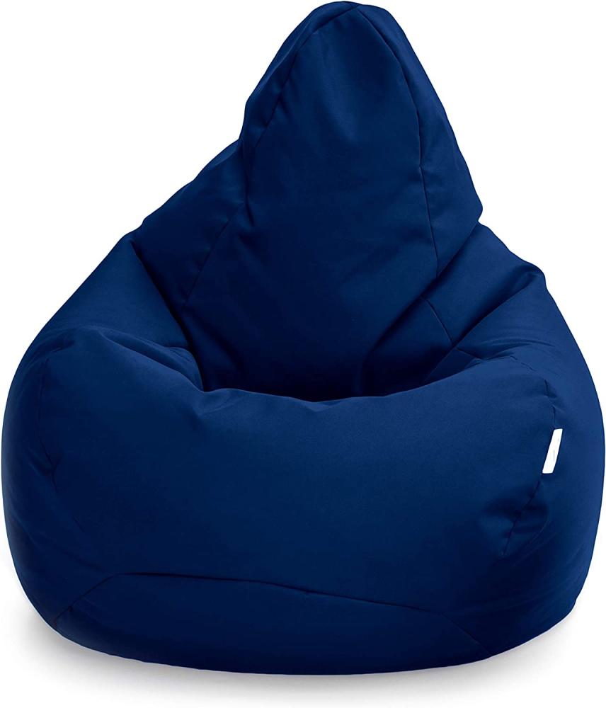 Loft 25 Gaming Sitzsack Outdoor | Gaming Sessel für den Innenbereich des Wohnzimmers im Freien | Wasserbeständig | Ergonomisches Design zur Körperunterstützung | Langlebig und Bequem (Navy, Sitzsack) Bild 1