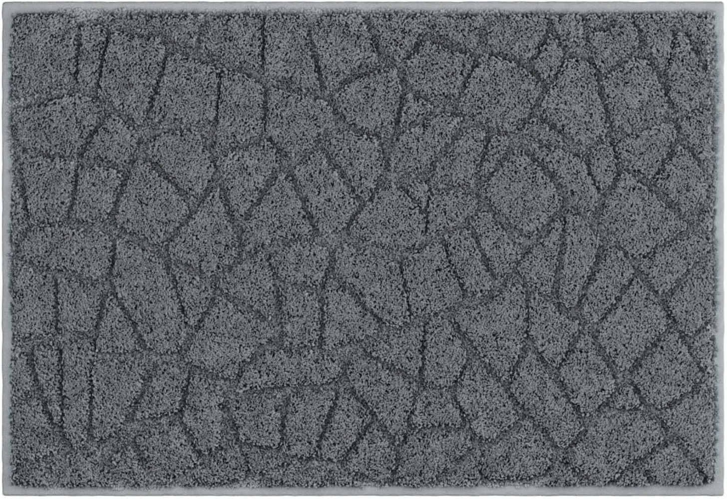 Linea Due TERAZZO Badteppich 60x90 cm anthrazit Bild 1