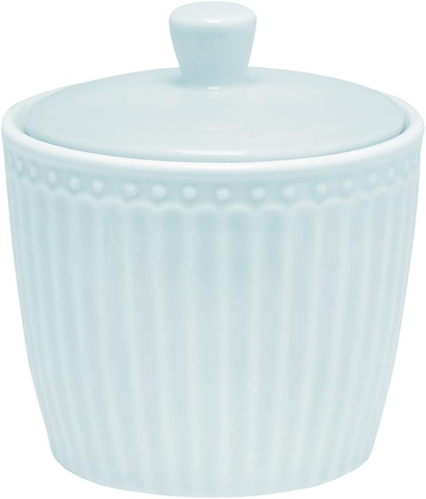 Greengate Zuckerdose Alice Pale Blue Steingut Blau Bild 1