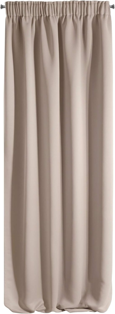 Eurofirany Verdunkelungsvorhang PARISA Blackout Vorhang Einfarbig Musterlos Ösen Kräuselband, Kräuselband, minimalistisches, einfarbiges Design – zeitlos und elegant Bild 1
